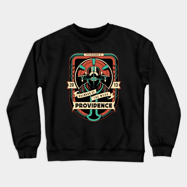 Petrichor V Twin God Crest Crewneck Sweatshirt by Lagelantee